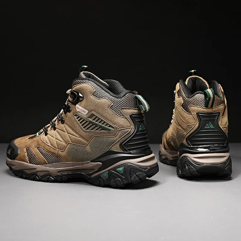 Hiking Boot Men Outdoor Boots Suede High Top Trekking Sport Men Shoes Rainproof Tactical Combat Military Boots