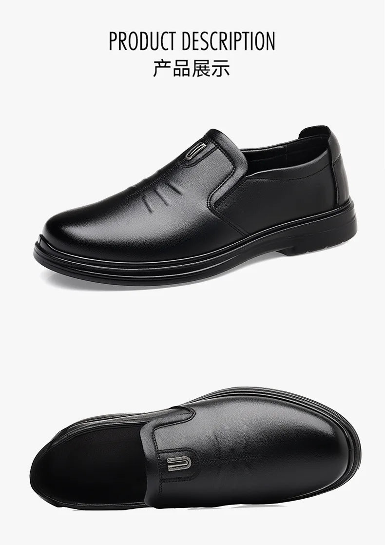 Spring Autumn New Designer Loafers for Men Solid Color Fashion Business Casual Shoes Male Soft Sole British Leather Shoes Man
