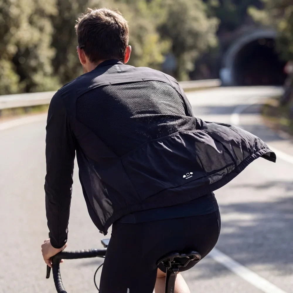 Men's Windbreaker Packable Cycling Jacket Windproof Bicycle Coat Bike Clothes MTB Jackets UPF50+ Sun Protection Lightweight