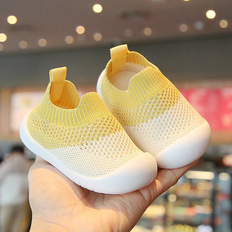 2025 New Spring Summer Mesh Breathable Non-Slip Baby Shoes 6M-36M Boys Girls Sip on Sneakers Casual Sport Shoes First Walkers