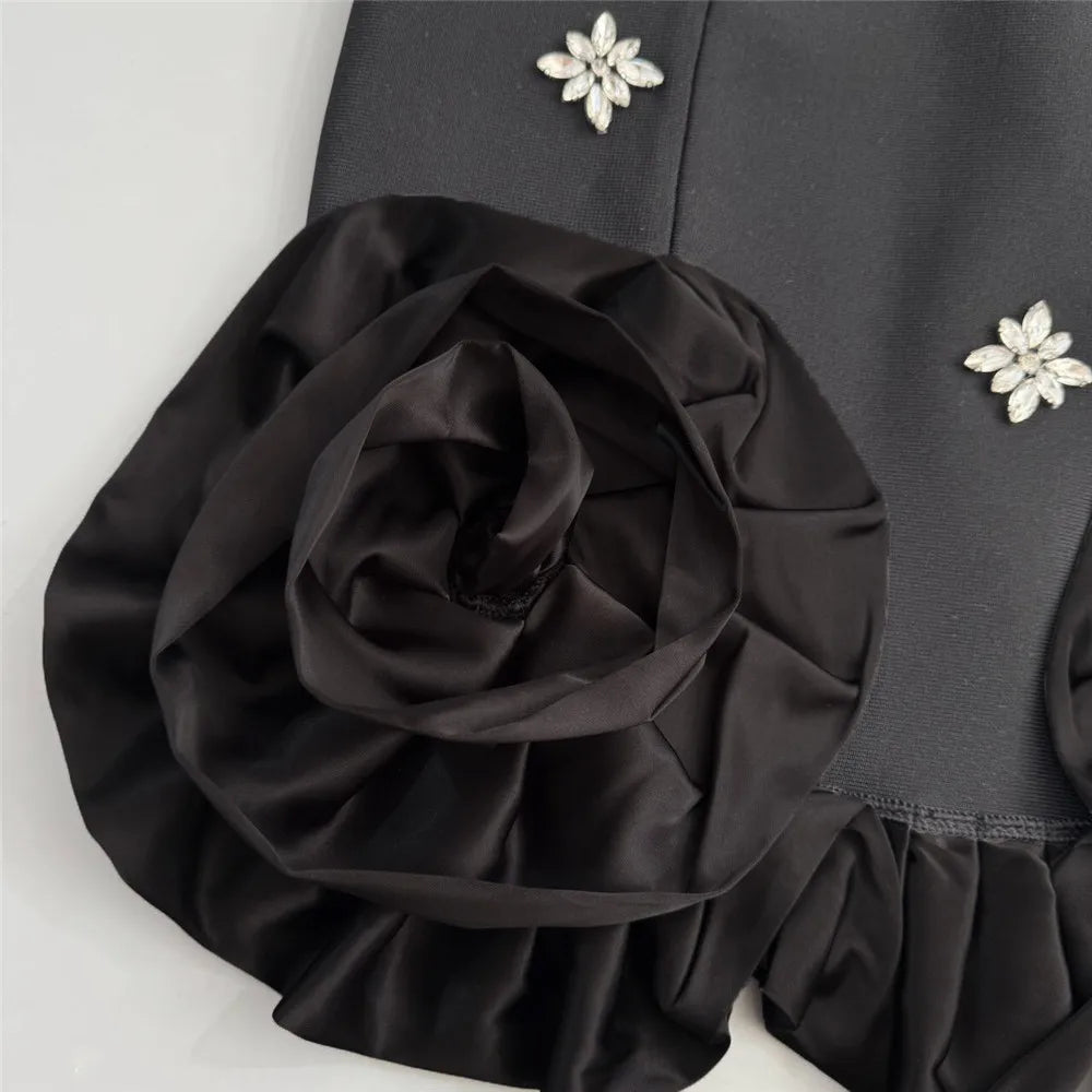 Women Sexy Ruffles Summer Clothing 2025 New Sleeveless Bandage Dress Club Party Mini Dresses