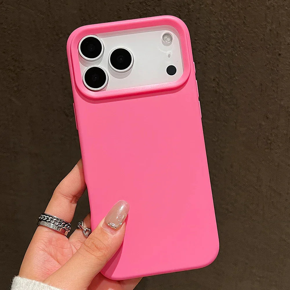 Candy Color Silicone Protective Phone Case For iPhone 17 Pro Max 17 Air 17 Pro Shockproof Matte Soft TPU Bumper Back Cases Cover