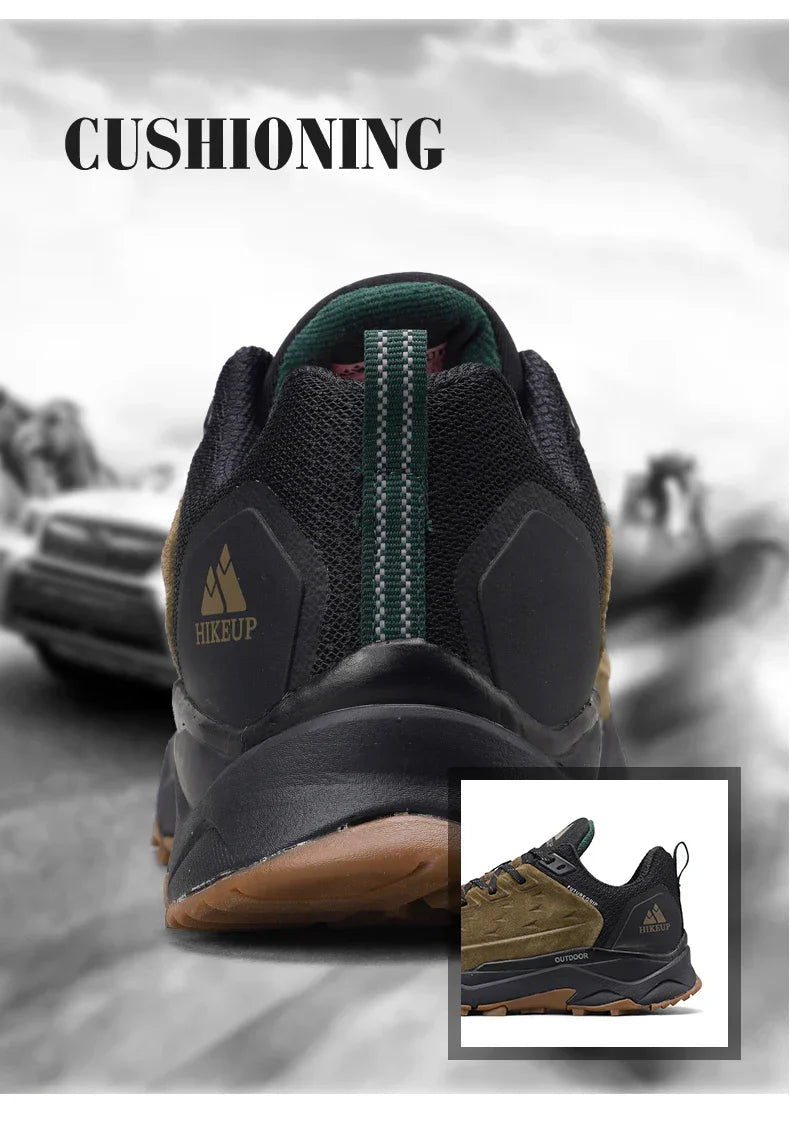 Hiking Shoes for Men Outdoor Sports Camping Hunting Walking Shoe Suede Genuine Leather Breathable Sneaker Non-slip