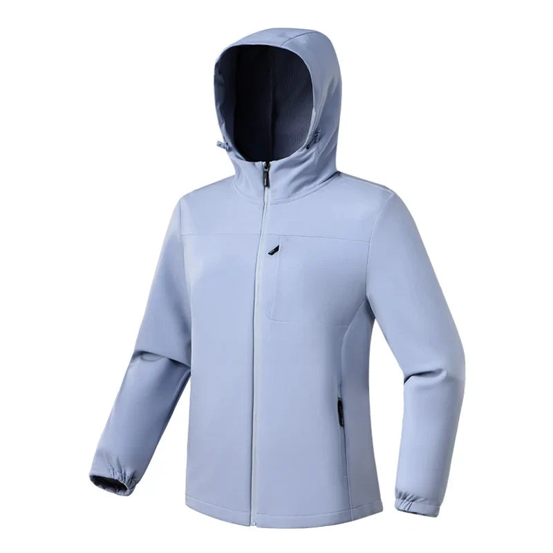 Waterproof Fleece Jacket Women Windproof Thermal Soft Shell Coat Outdoor Hiking Camping Climbing Trekking Windbreaker
