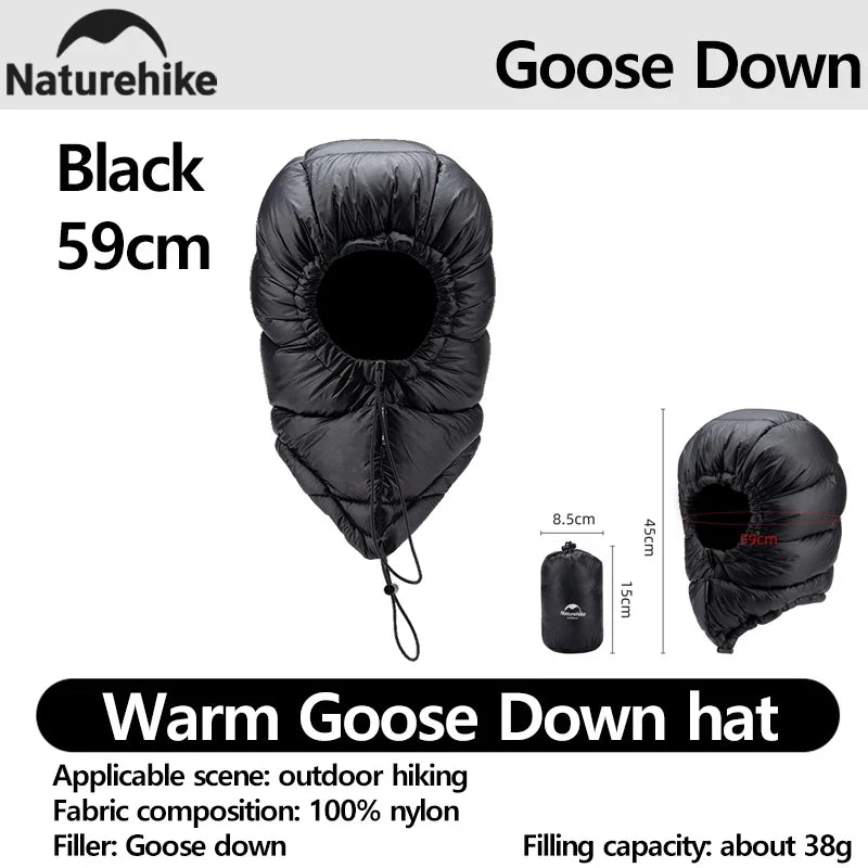 Ultralight Portable Winter Waterproof Warm Three Piece Down Hat Gloves Shoe Covers Hiking Camping Clothing Equipment
