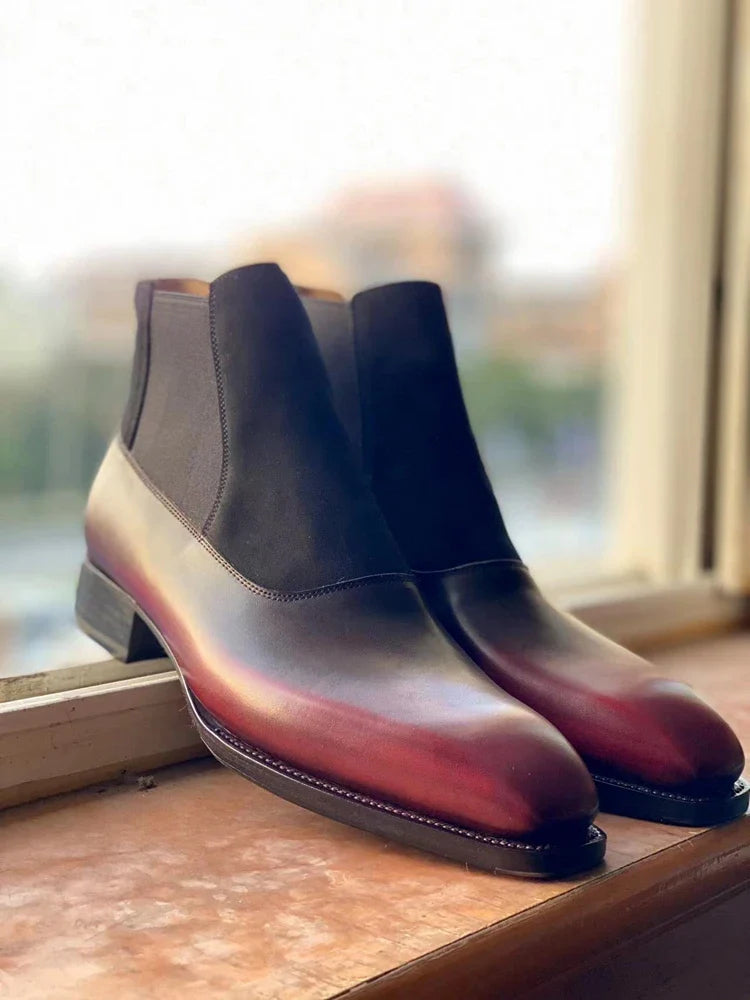 Chelsea Beveled Waist Ankle Boots