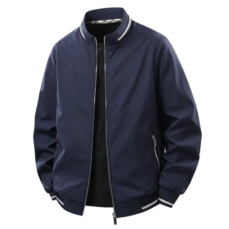 8XL Jacket Men Plus Size Autumn Casual Loose Coats Business Formal Jackets Spring Big Size Windbreaker Solid Outwear 6XL 7XL