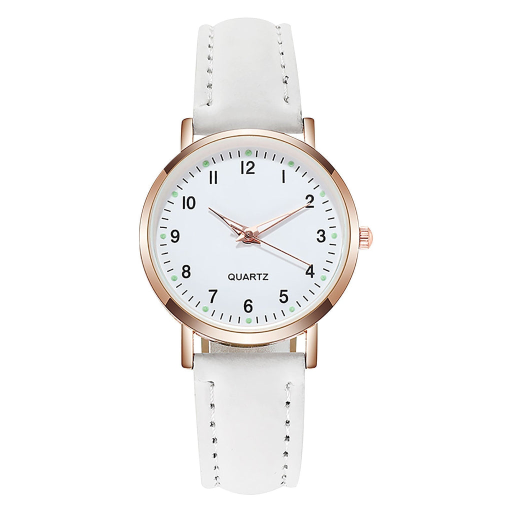 Fashion Temperament Ladies Belt Watch Analog Luminous Quartz Watch Fashionable Simple Style Quartz Wristwatch Reloj Mujer