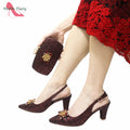 Fuchsia Color Italian Classics Design African Women Shoes