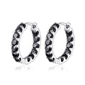 100% 925 Sterling Silver 3mm Real Moissanite Hoop Earrings For Men Women 2023 Trending Luxury Wedding Party Fine Jewelry