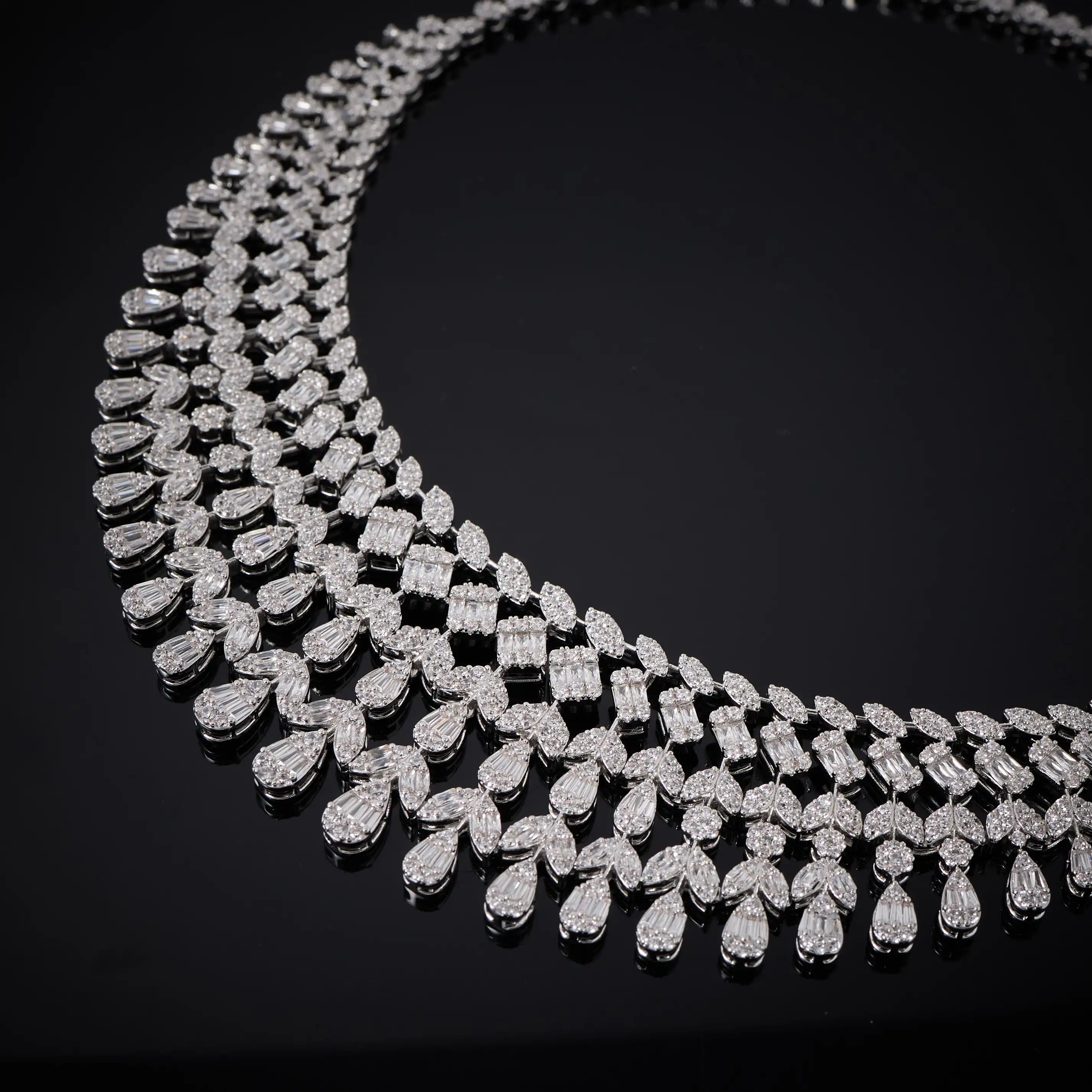 Women's Wedding Cubic Zircon Jewelry and Accessories Bridal Jewellery Set Luxury New in Matching Sets