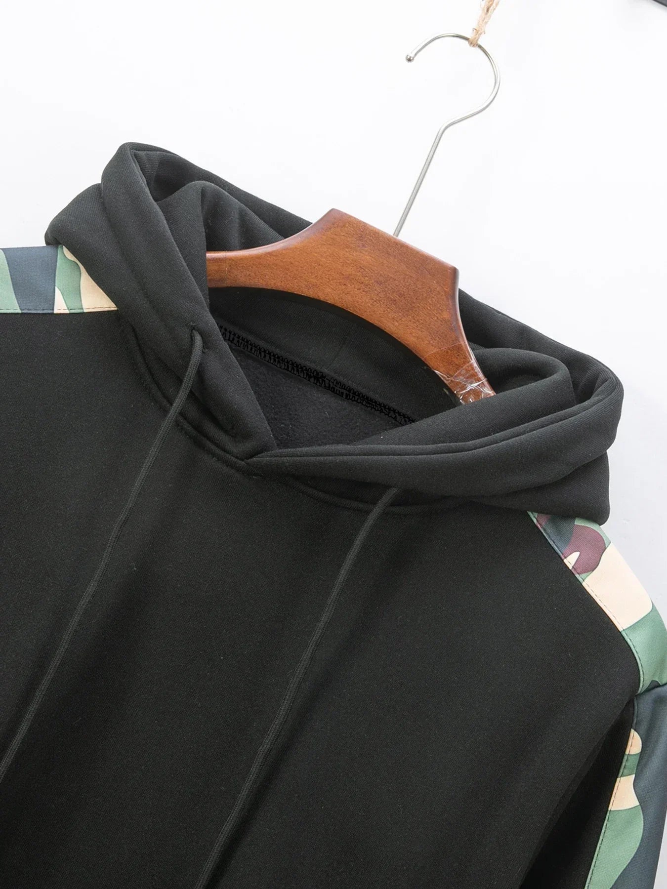 Men's Tracksuit Hoodie Sets Camouflage Hand  Hooded Leisure Suit Man Sweatshirt Pants Tactical Sweat Sports Suit