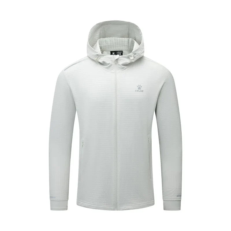Men's Windproof Thermal Hooded Jacket Outdoor Running Jacket All-around Training Fitness Cardigan