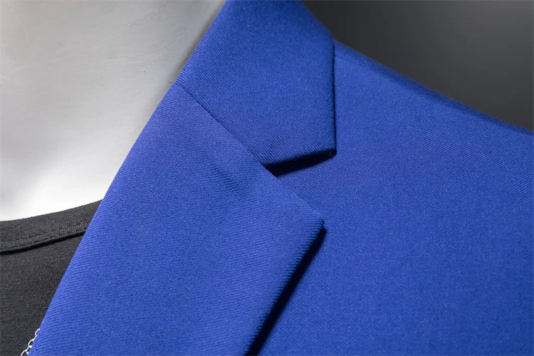 15 Color Fashion Mens Suit Jacket High Quality Slim Fit Solid Color Casual Business Mens Blazers Formal Office Wedding Suit Tops
