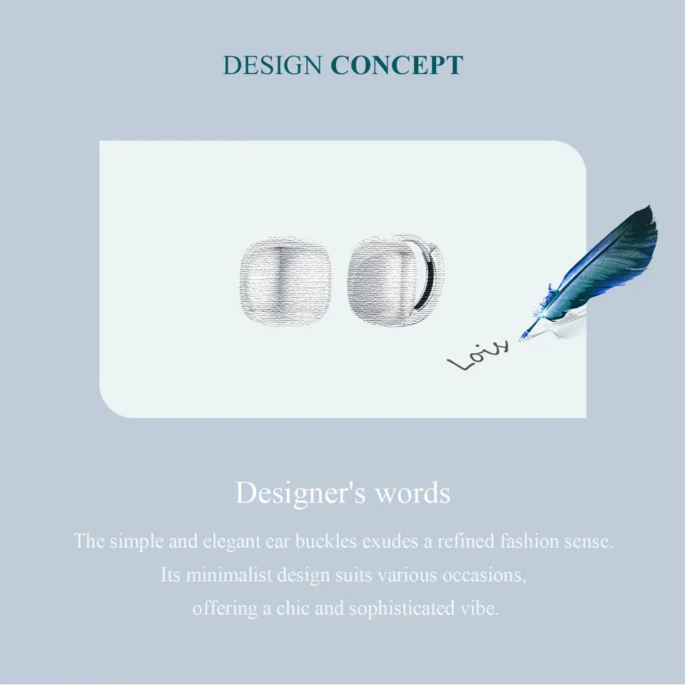 925 Sterling Silver Dainty Chunky Square Hoop Earrings for Women, White Gold Plated Hypoallergenic Lightweight Jewelry
