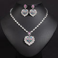 Personalised Original Sturdy Shell Bloom Flower Jewellery Set Bridal Wedding Party Dating Holiday Ladies Jewellery S-347