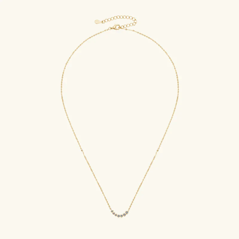 Collares Mujer 925 Sterling Silver Clavicle Necklace For Women Exquisited 7 Stones Moissanite Pendant Necklaces Jewellry