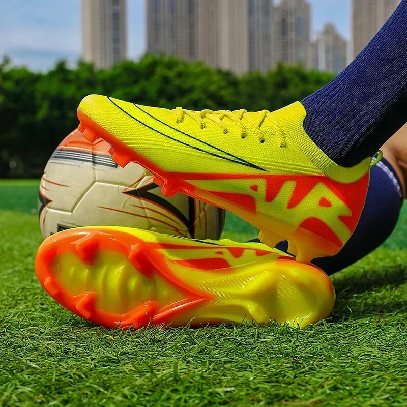 Men Soccer Shoes Unisex Football Boots Non-Slip Grass Outdoor Sports Shoes Breathable Training Sport Ultralight Drop Shipping