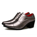 Red High Heels Shoes Man Dress Shoes Luxury Elegant Men's Leather Shoes Big Size 38-46 Pointed Toe Italian Wedding Shoes For Man