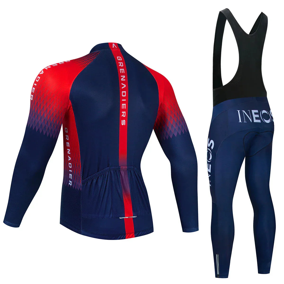 Ineos Grenadier Pro Team Tricuta Cycling Man 2022 Men's Bicycle Clothing Gel Clothes Jacket Bib Jersey Set Winter fleece Suit