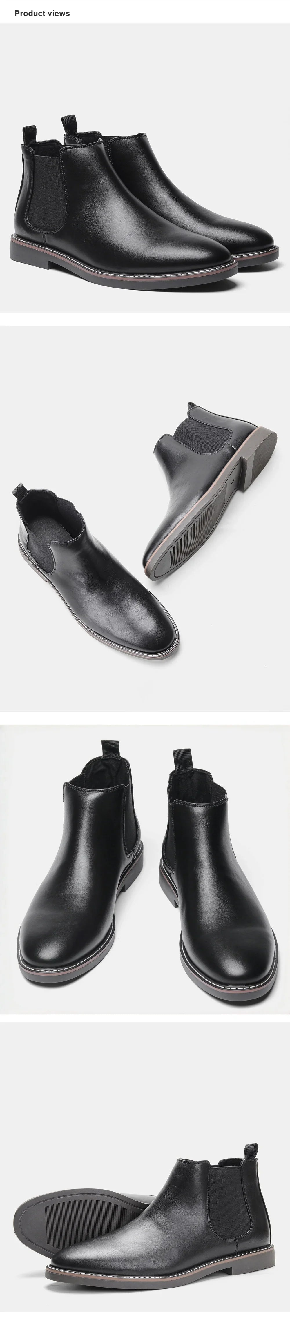 Ankle Boots Brand 2026 Casual Comfortable Retro Fashion Chelsea Boots