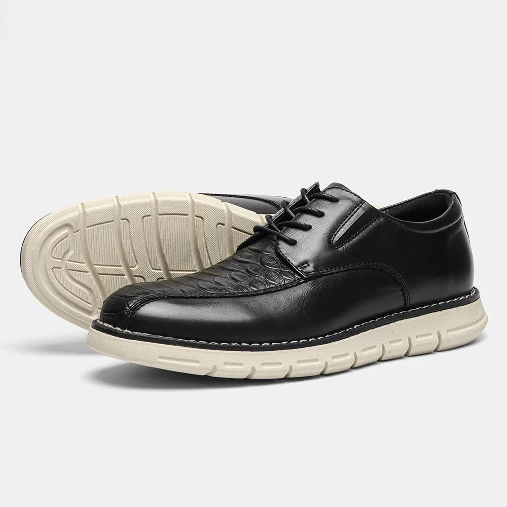 Fashion Brogue Men's Shoes Comfortable 2025 Brand Casual Shoes Men