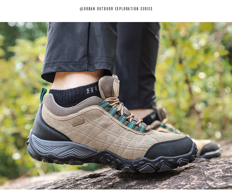 Hiking Shoes Mens Luxury Designer Winter Climbing Trekking Sneakers for Men Leather Outdoor Sports Work Man Shoes