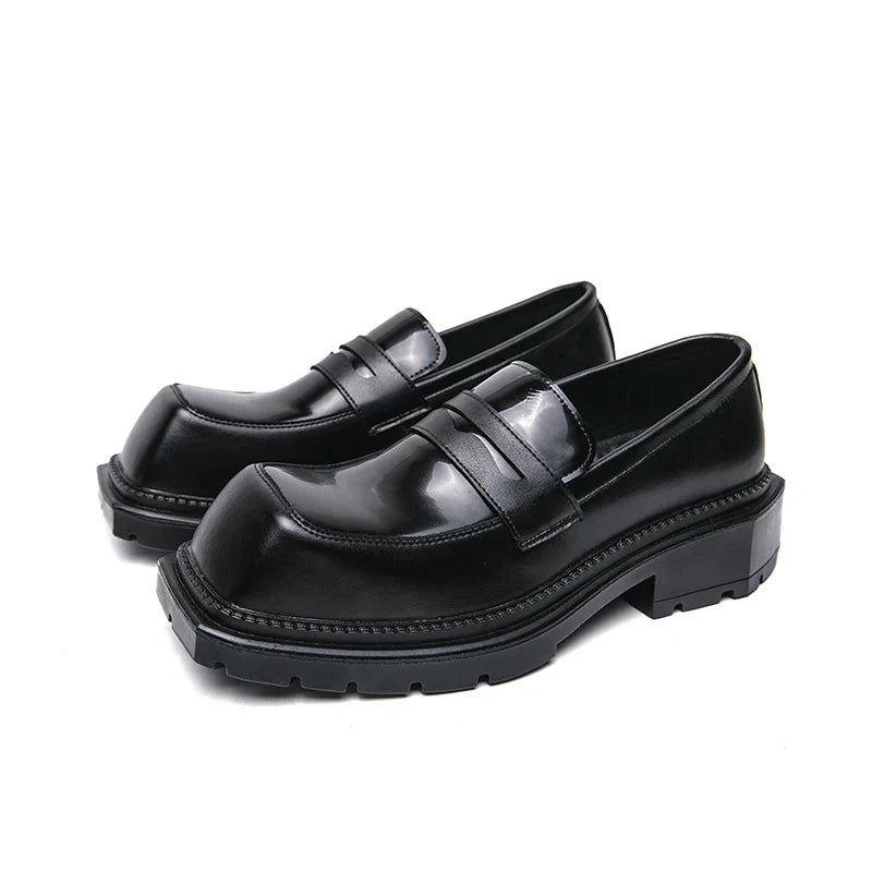 Men's Formal Shoes Fashionable Square Toe Loafers