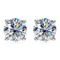 3mm/4mm/5mm/6.5mm/8mm/9mm/10mm/11mm Certified D VVS1 Moissanite Stud Earrings 925 Silver Earrings For Women Men Jewelry