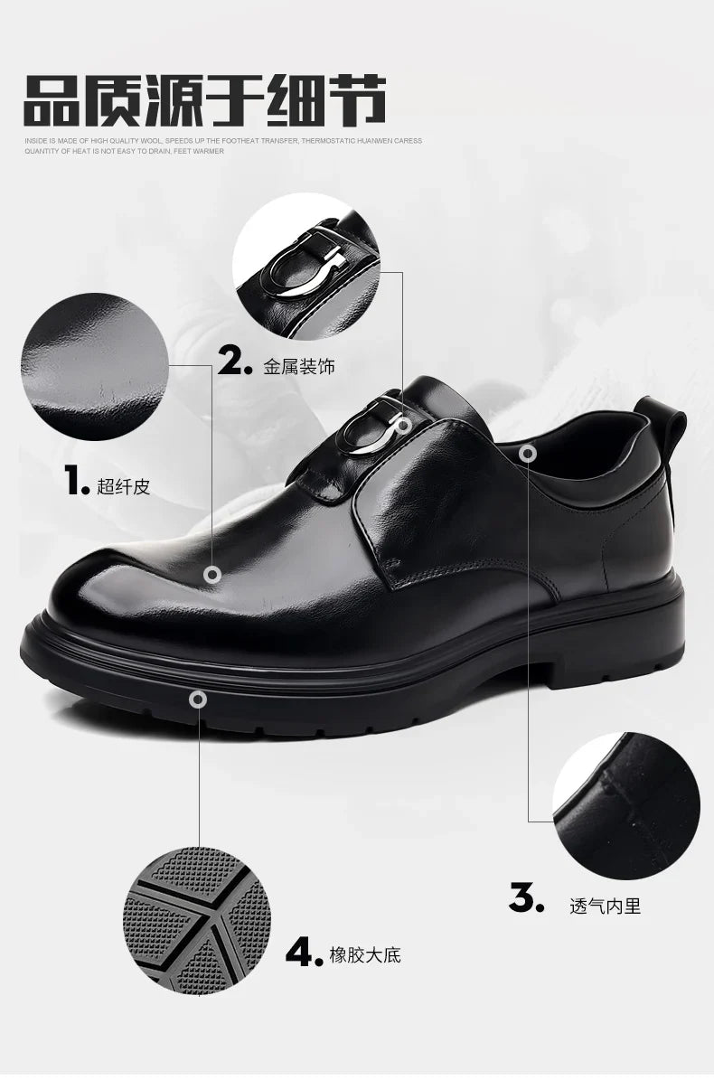 Business Men Shoes Patent Leather Man Brogues Shoes Fo Man Dress Shoe Loafers Pointed Toe Male Moccasins Plus Size Shoes for Men