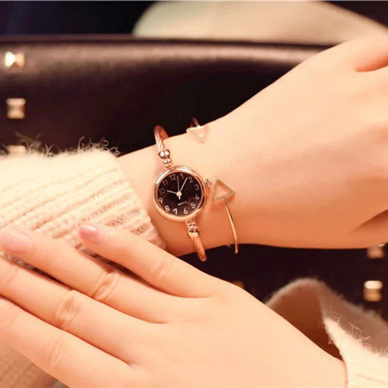 Fashion Luxury Women's Watch Gold Fine Strap Ladies Watch For Bracelet Montre Femme Female Wrist Watch Women Clock Relojes