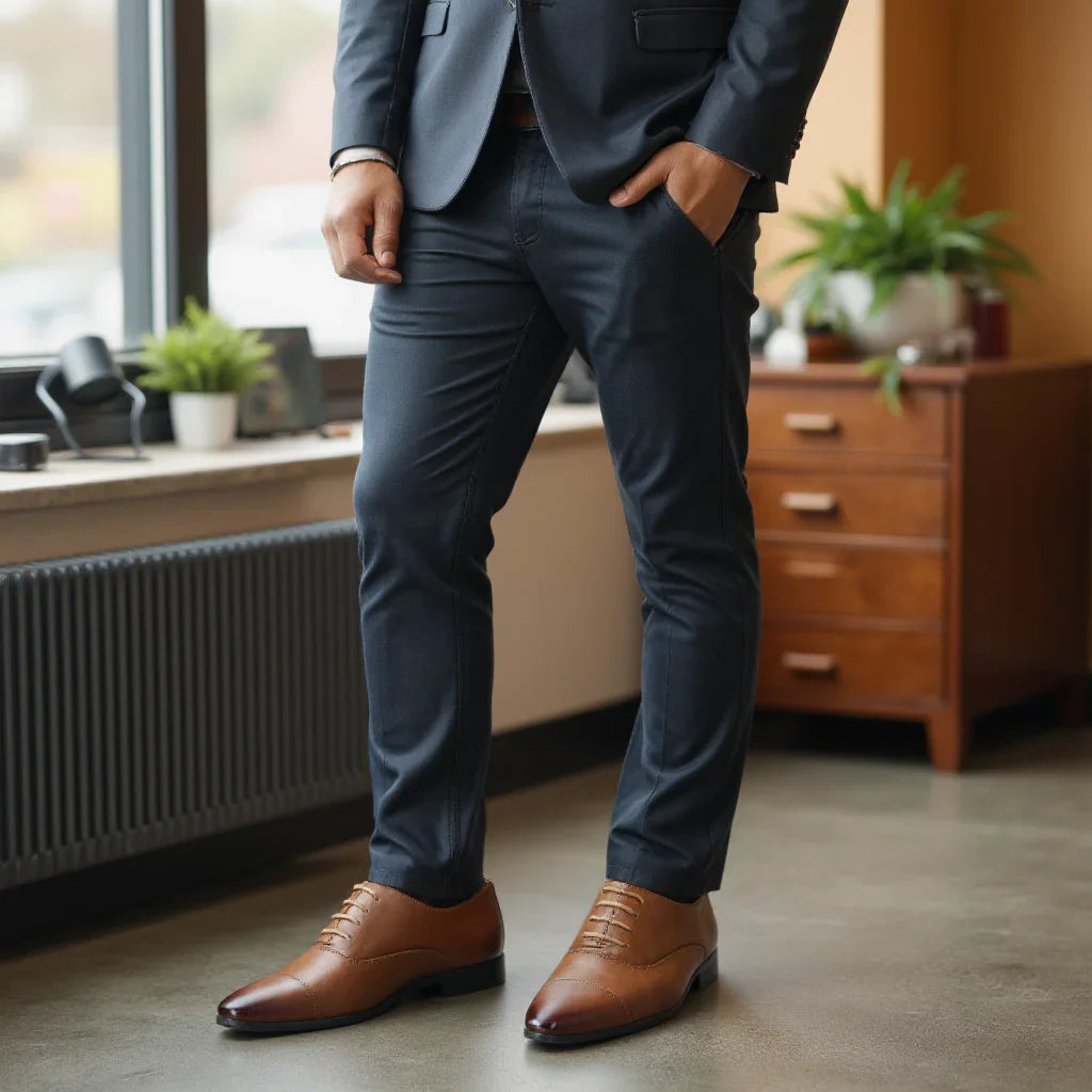 Comfortable dress shoes men, fashionable Oxford gentlemen's social men's shoe