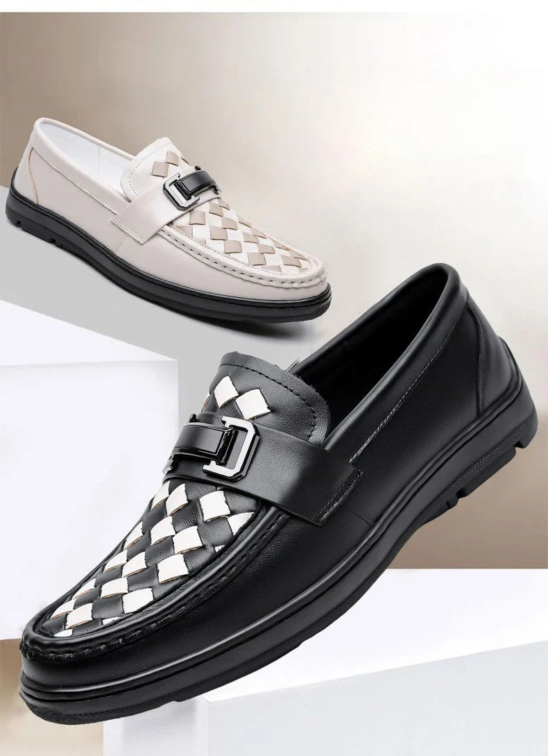 Soft Sole Loafers Shoes for Man Summer Autumn New Designer Leather Shoes Male Fashion Business Casual Luxury Shoe Man