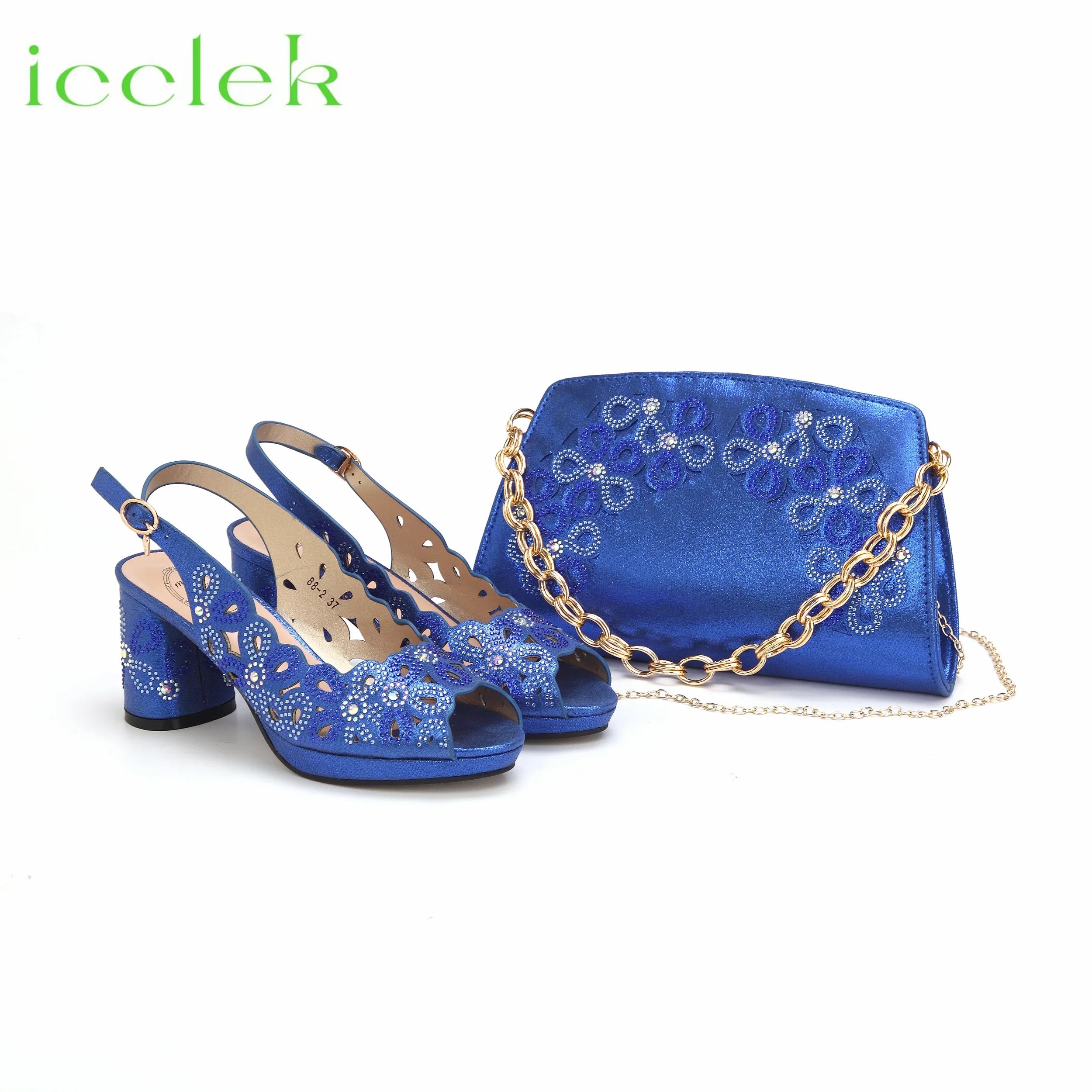 Women Shoes Matching Bag Set to Match in Coffee Color