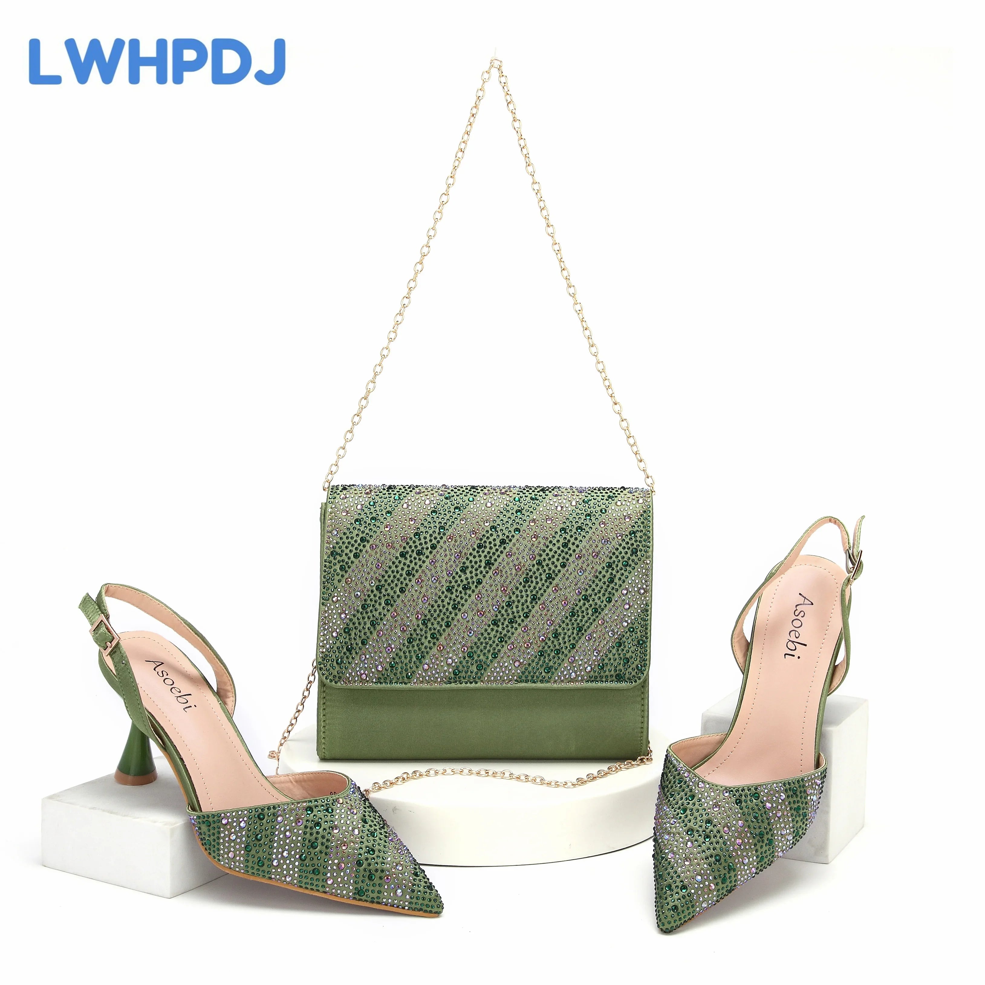 Italian Design African Women's High Heels Teal Color Toe Sandals