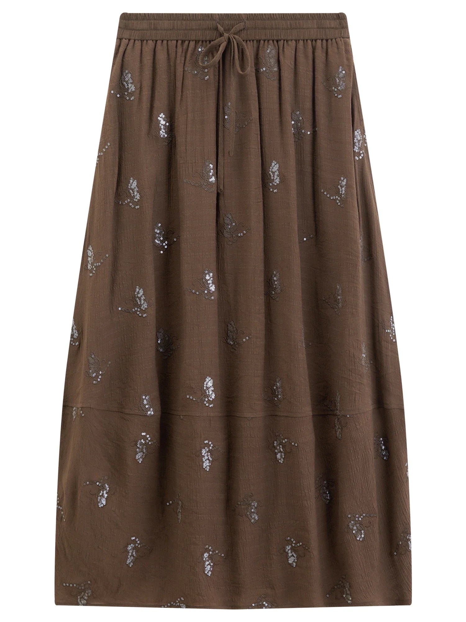 Fashionable Embroidered Sleeveless Top and Tulip Skirt Elastic Waist Retro Women 2026 Summer New Arrival Set