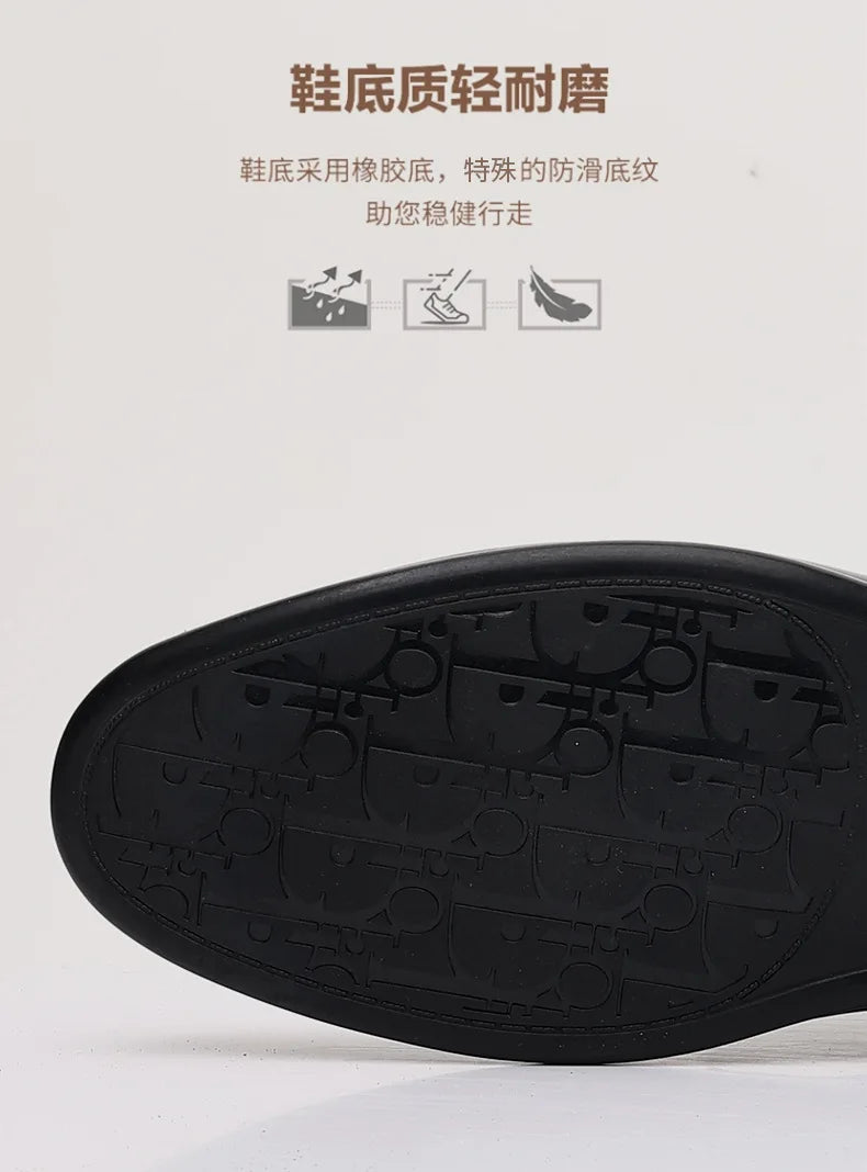 Business Formal Patent Leather Shoes for Men Spring Autumn New Designer Brogue Shoes Male Fashion Lace Wedding Shoe Man