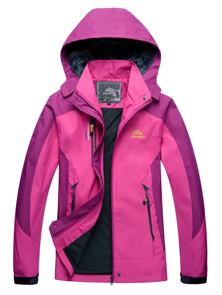 Women's Waterproof Hiking Jacket Windproof Windbreaker Camping Hunting Climbing Trekking Fishing Coat Outdoor Clothing