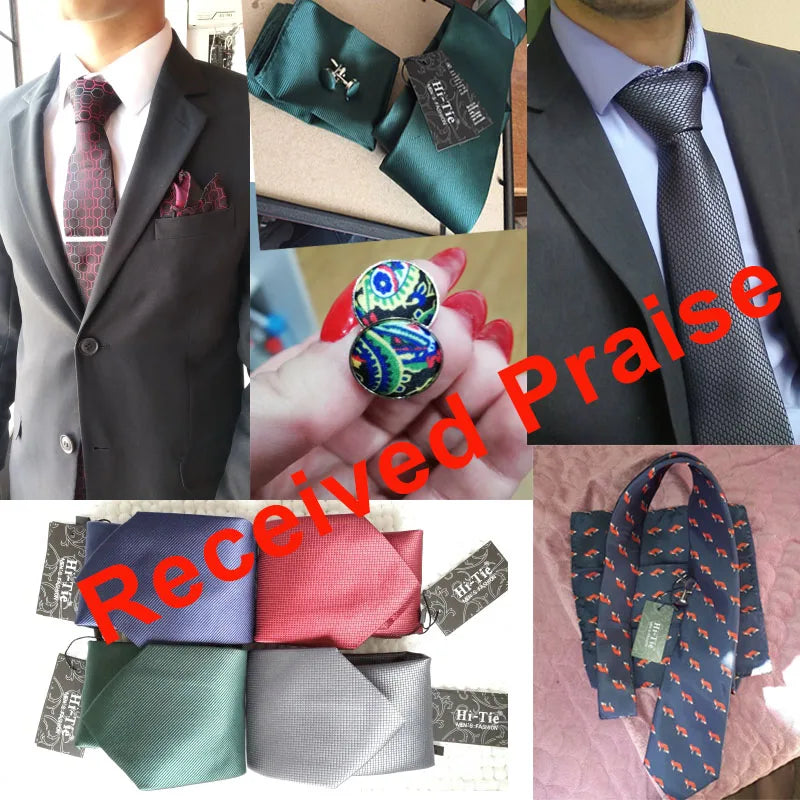 Vest for Men Gold Suit Vest Floral Waistcoat Summer Vest Tuxedo Paisley Tie Set Cufflinks for Wedding Business Hi-Tie WJ-0008