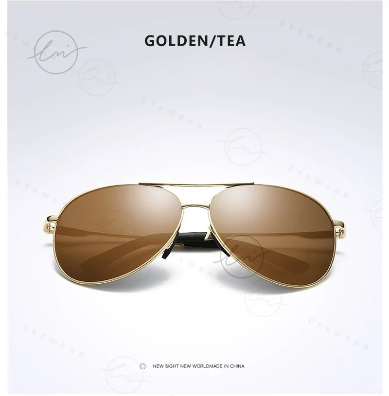 Classic Pilot Sunglasses Polarized Man Anti-Glare Safe Driving Glasses Woman Fishing Goggles Unisex UV400 Gafas De Sol
