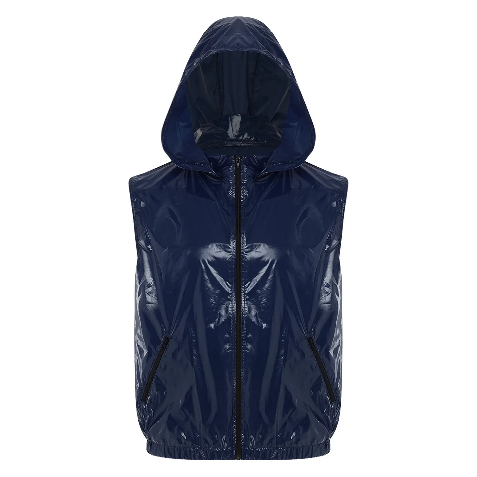 Mens Waterproof Hooded Jacket Tops Breathable Raincoat Waterproof Windproof Outdoor Biking Fishing Jacket Hood Outerwear