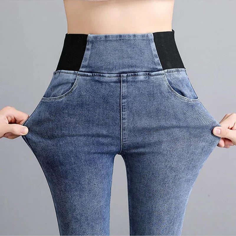 High Waist Slim Denim Pants Stretch Leggings Vaqueros Casual Pantalones Jeans