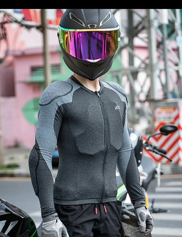 Summer Men Motorcycle Soft Armor Jacket CE Level 2 Moto Body Armor Clothing Male Motocross Protection Riding Protective Gear