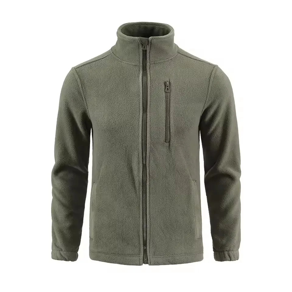 Outdoor Camouflage Fleece Jacket Double-Sided Shake Fleece Cardigan Tactical Jacket Warm Mountaineering Suit