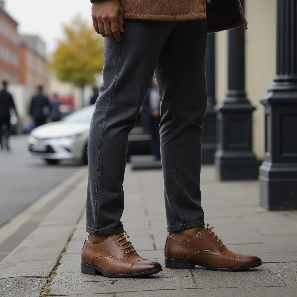 Comfortable dress shoes men, fashionable Oxford gentlemen's social men's shoe