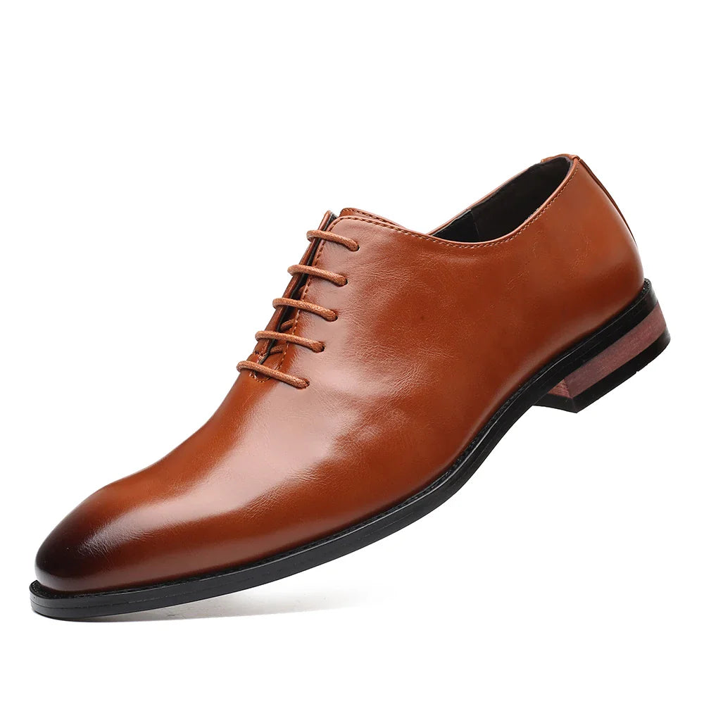 Fashion Business Dress Men Shoes Classic Leather Men's Formal Shoes Comfortable Slip On Dress Shoes Men Oxfords Size 47 48