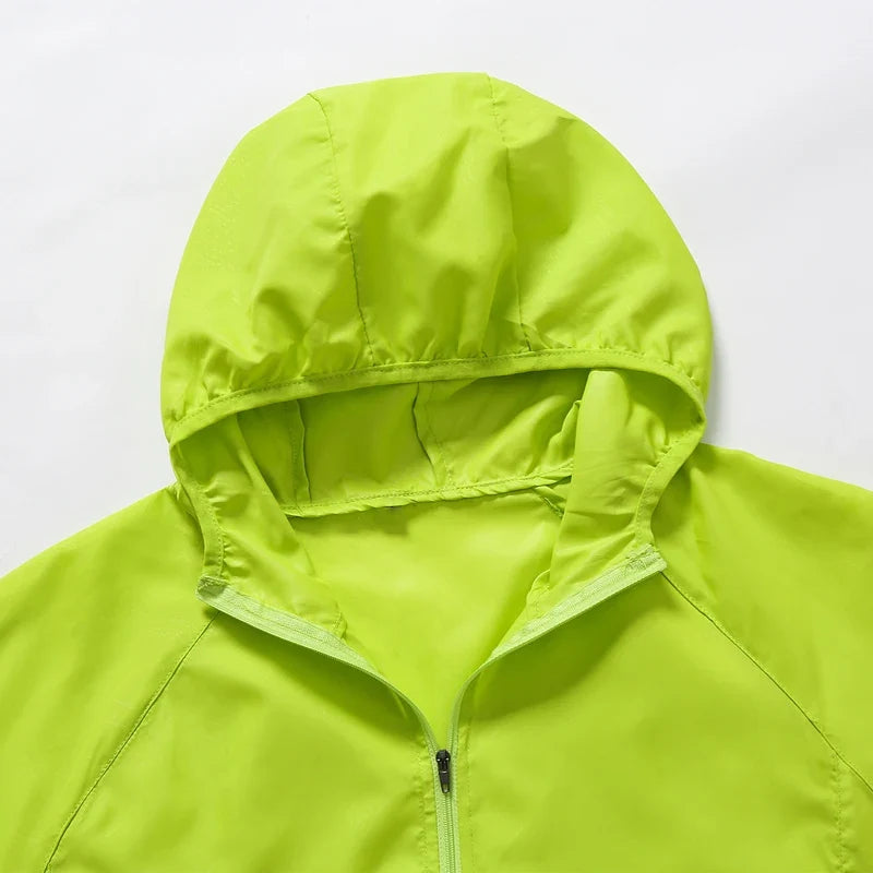 Men's Women's Waterproof Hiking Jackets Quick Dry Sun Protective Windbreaker Unisex Camping Climbing Outdoor Rain Coat