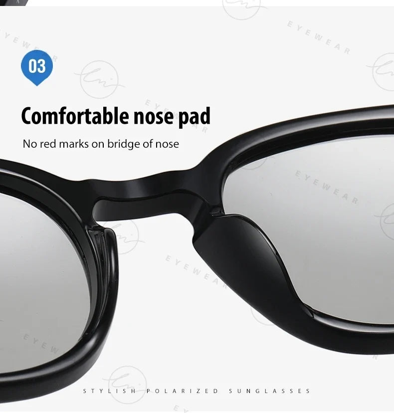 NEW Fashion Photochromic Sunglasses Women Men Polarized Blue Eyewear Drivign Outdoor UV Protection Eyewear gafas de sol mujer