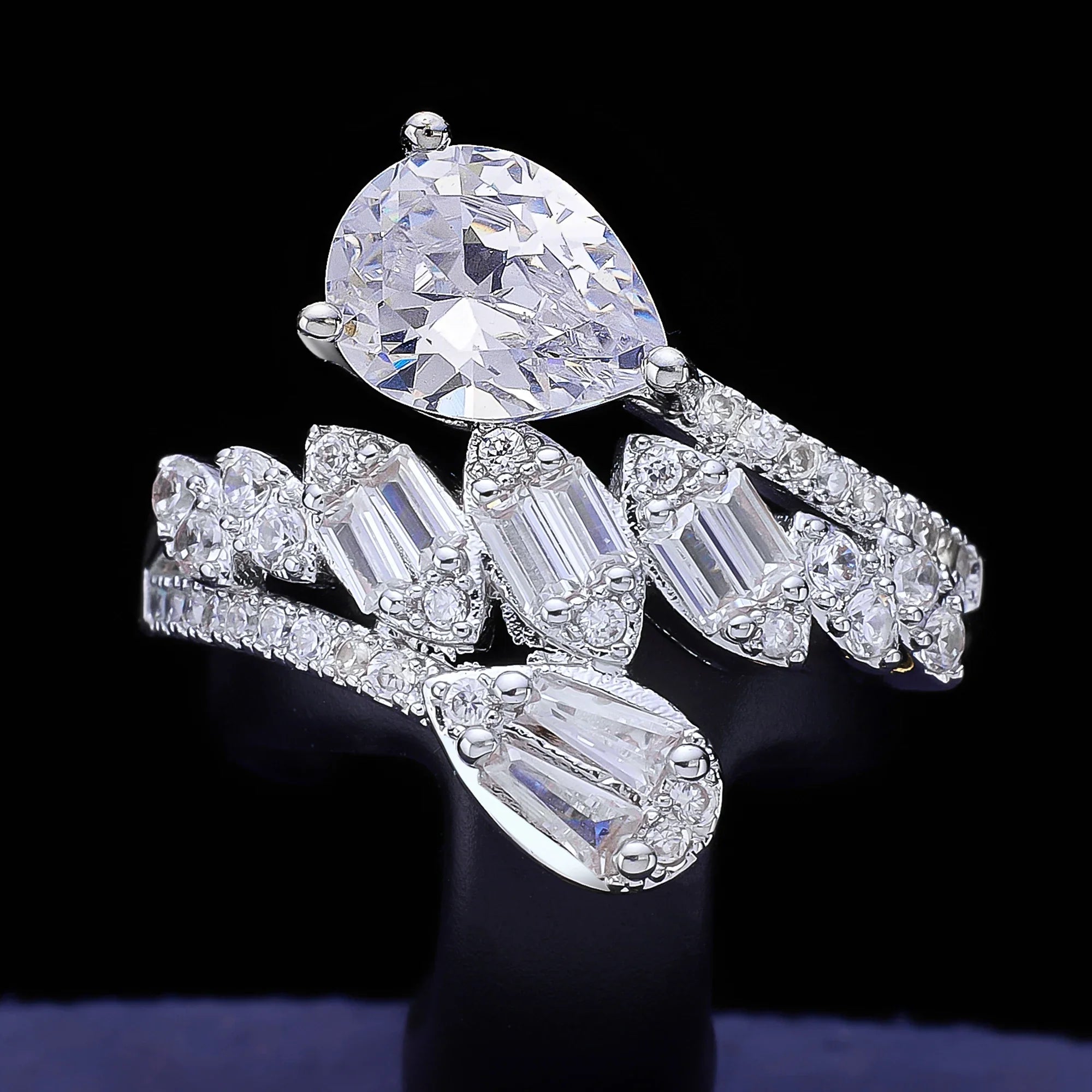 4 Pcs Super Luxury Cubic Zirconia Bridal Wedding Party Costume Nigerian Dubai Jewelry Set for Brides Accessories
