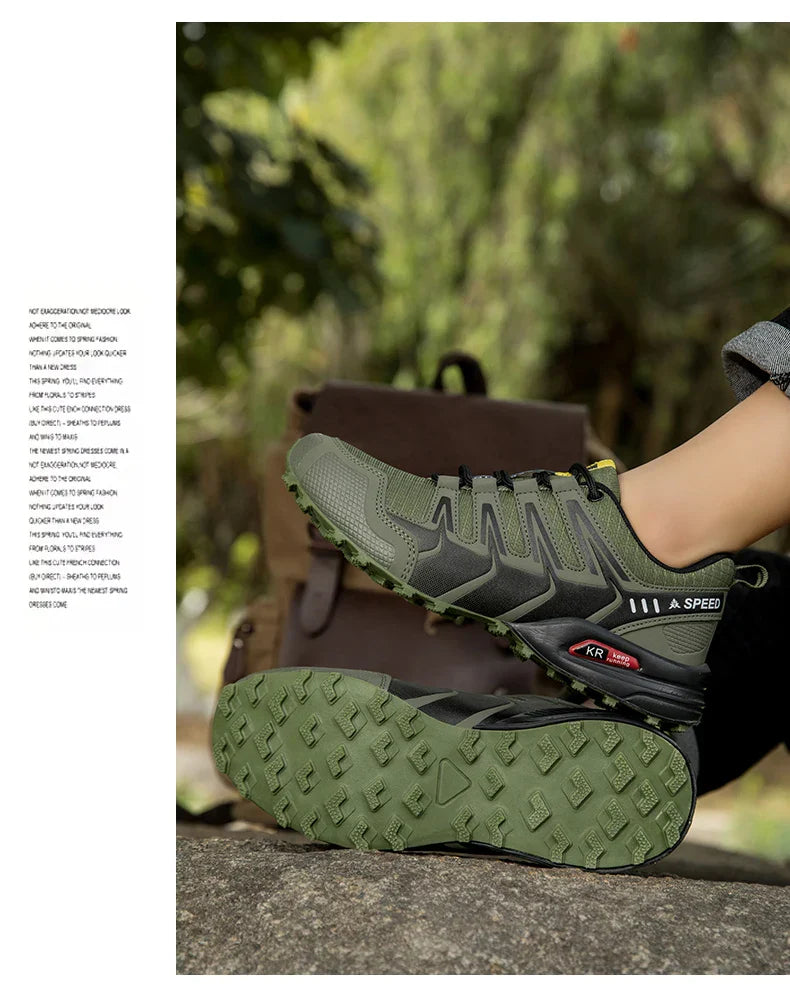 Waterproof Hiking Shoes Men‘s Outdoor Trekking Sneakers Mountain Climbing Camping Trainers Hunting Tactical Boots Bike Shoe Male